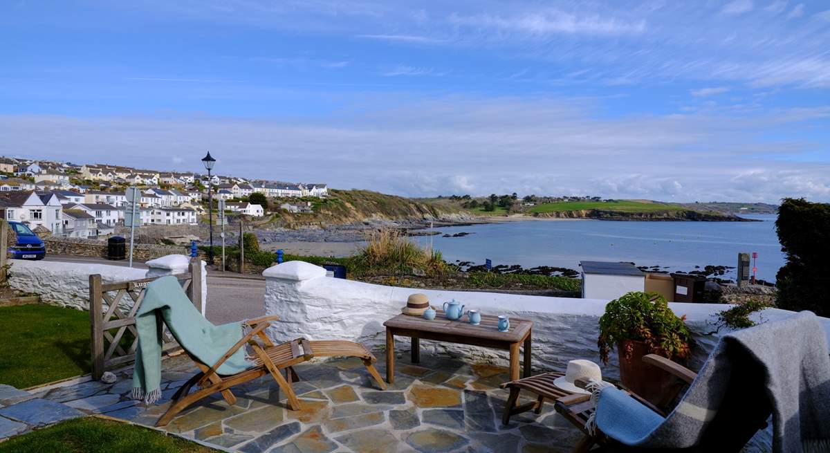 Looking over to Porthcurnick beach.