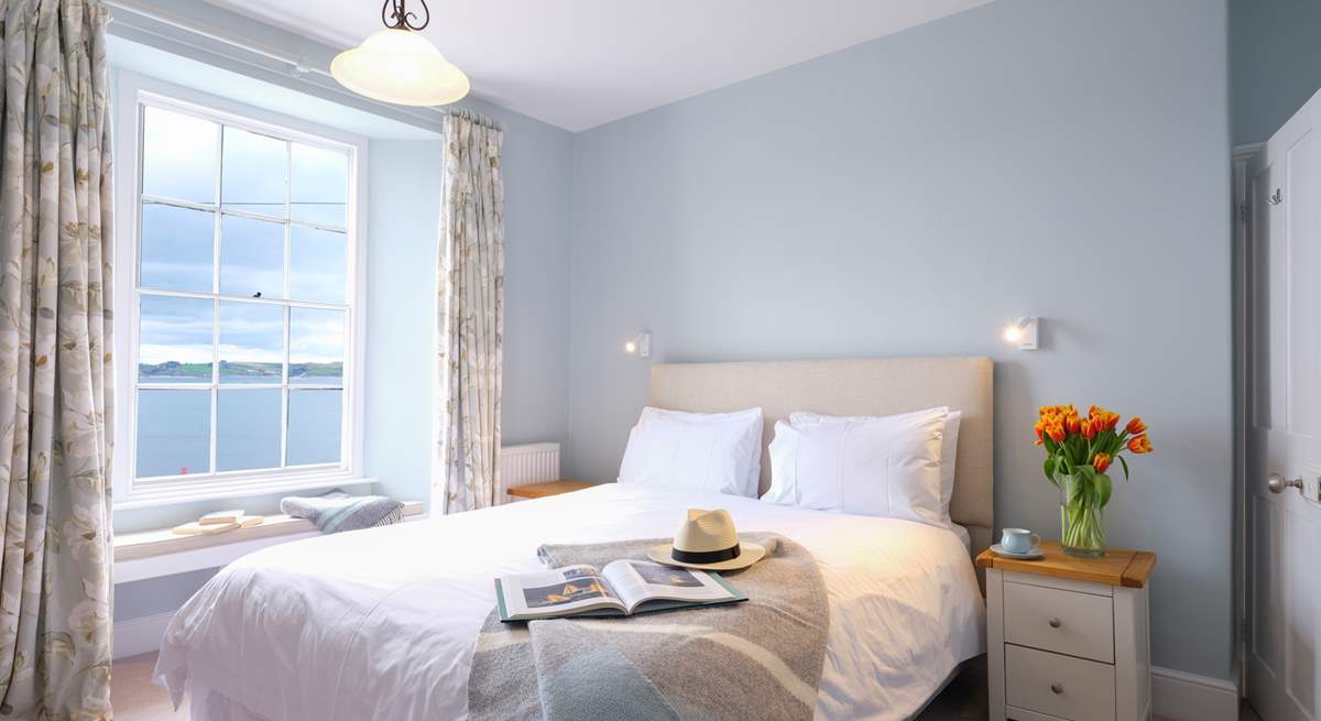 Bedroom 2 also enjoys fabulous views of Gerrans Bay.