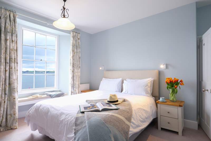 Bedroom 2 also enjoys fabulous views of Gerrans Bay.