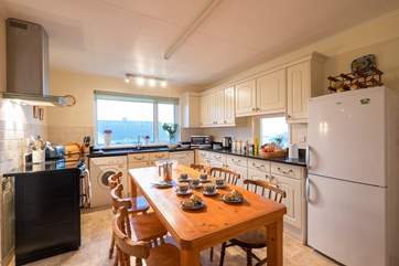 The kitchen/dining-room.