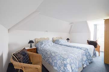 The first floor twin bedroom.