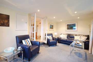 The family-room where you will find a selection of DVDs and Blue-rays.