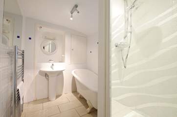 The bathroom.
