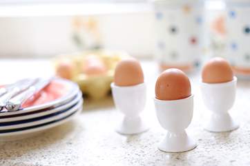 Prepare a yummy breakfast before heading out for the day.