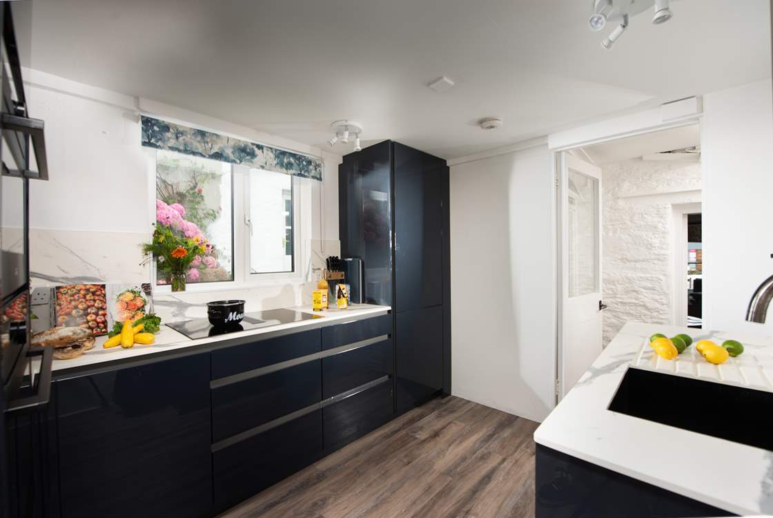 Cook up a feast in the stylish kitchen.