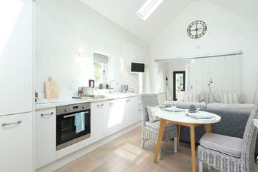 The open plan living room.
