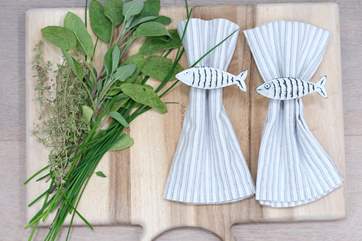 Locally caught seafood is available from Curgurrell farm shop a fifteen minute walk away.