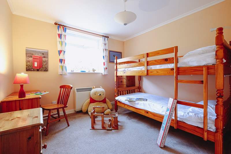 Bedroom one has bunk beds, perfect for the younger members of the party. 