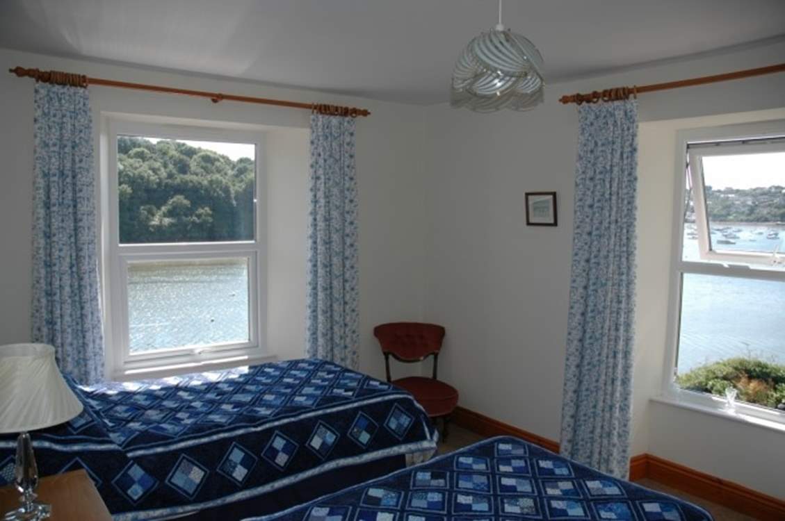 Bedroom 2 has twin beds and a wonderful dual aspect view.