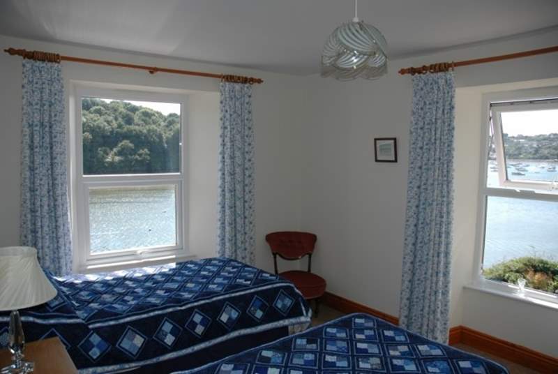 Bedroom 2 has twin beds and a wonderful dual aspect view.