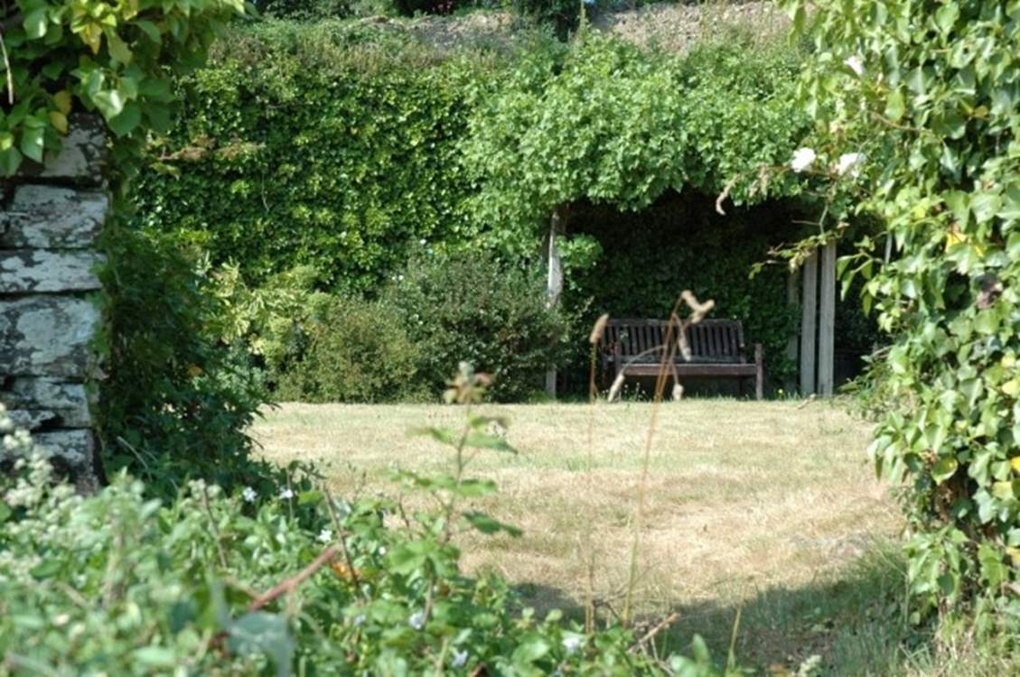 The  secluded garden, perfect for a quiet read.