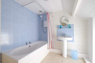 The bathroom.