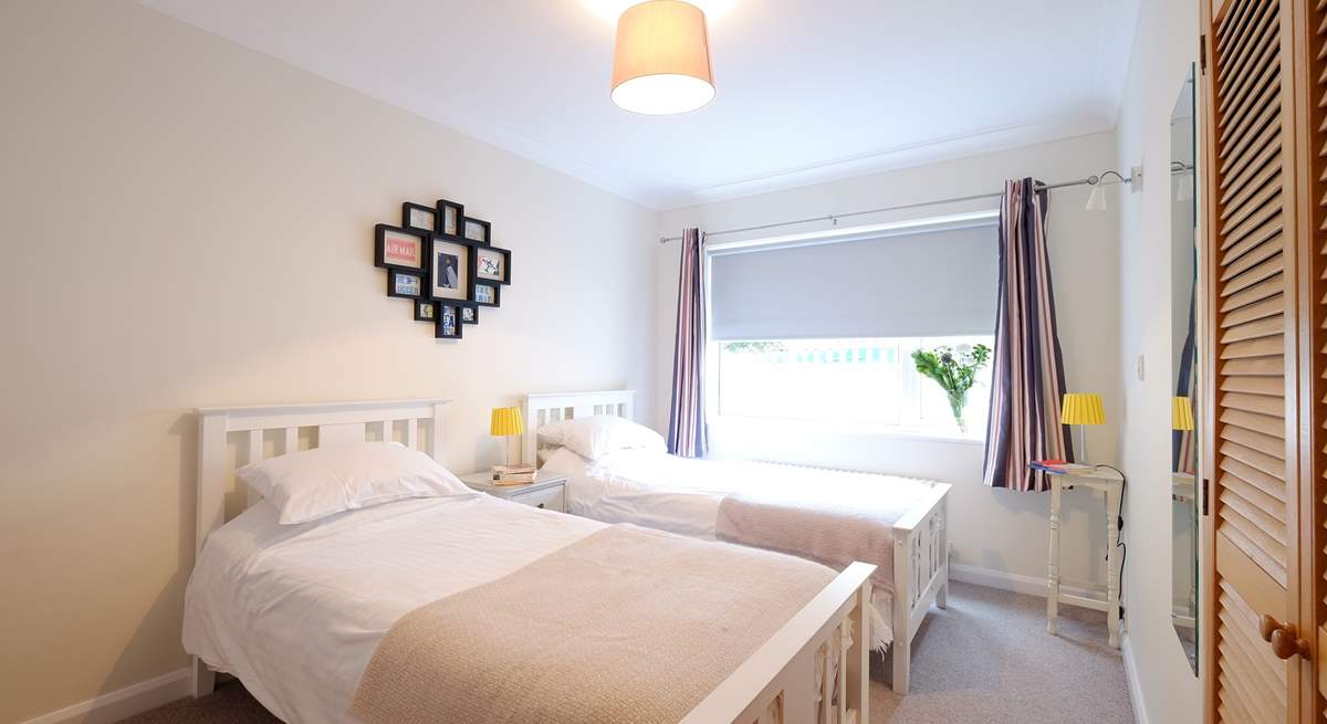 Bedroom 1 has twin beds, perfect for either children or adults.