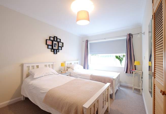 Bedroom 1 has twin beds, perfect for either children or adults.