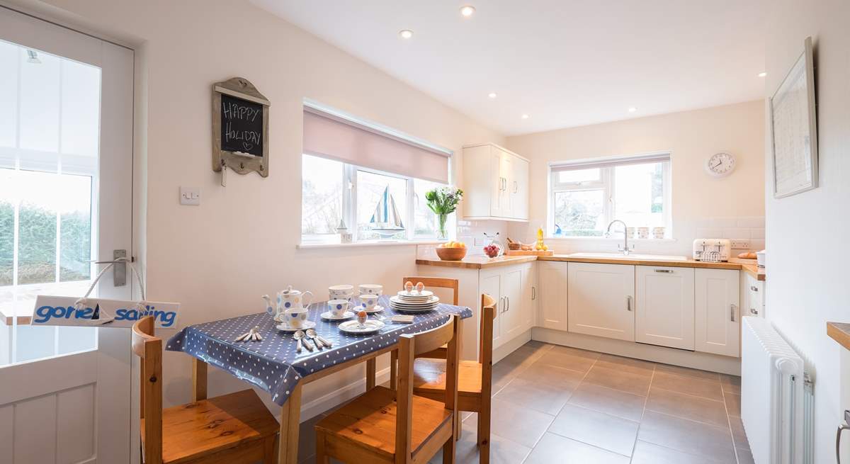 The kitchen/breakfast-room is light and airy.