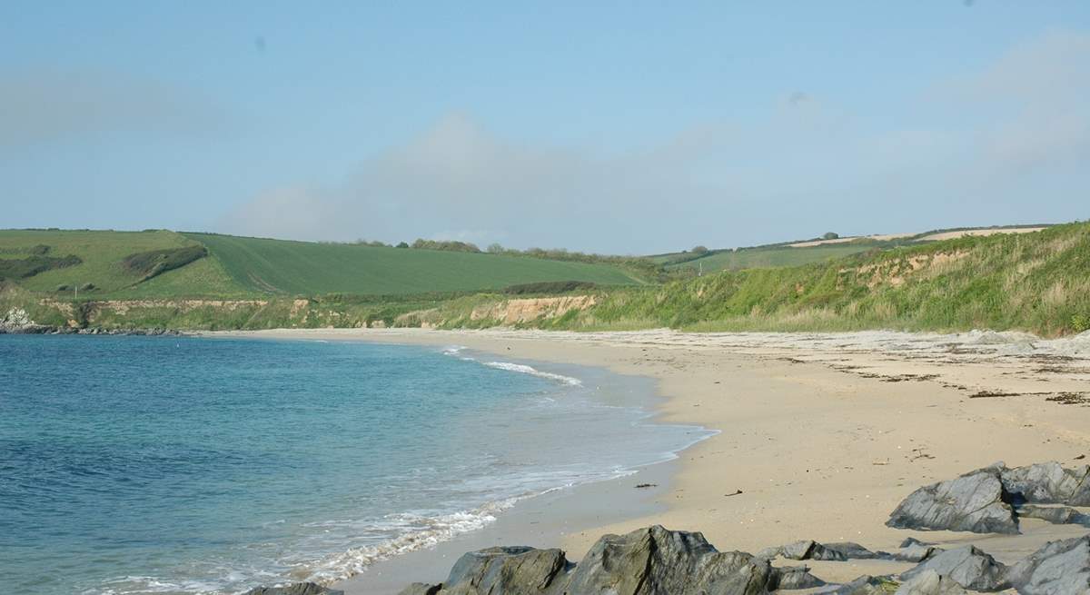 Towan beach is one of many fabulous beaches on the Roseland.