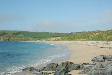 Towan beach is one of many fabulous beaches on the Roseland.