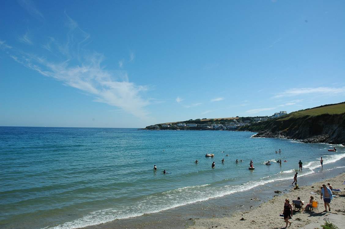 Porthcurnick Beach is simply stunning.
