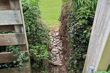 This is the gated access to the cricket field.