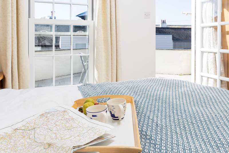 Enjoy breakfast in bed, well you are on holiday!