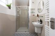 The shower-room.