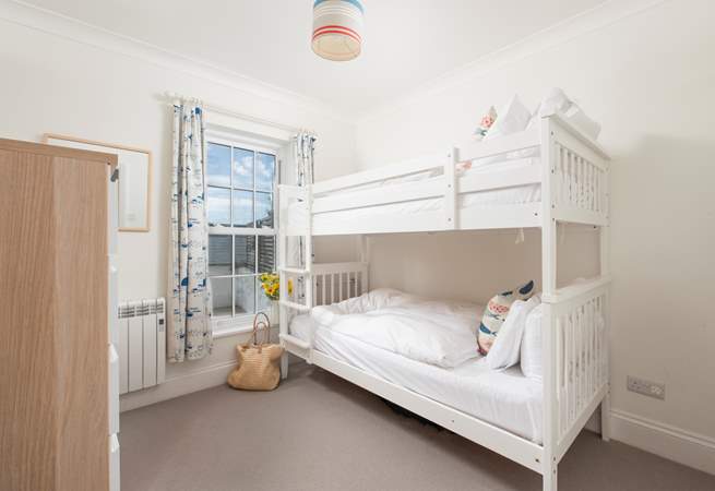 The children will love the bunkbeds in bedroom 2.