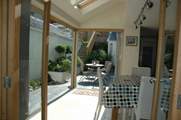 The dining-area looking out to the courtyard garden.