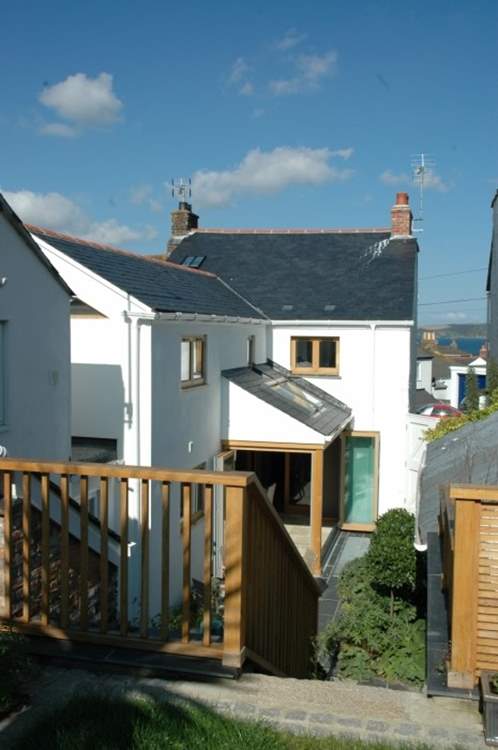 The rear of the cottage.