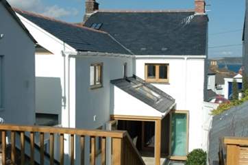 The rear of the cottage.