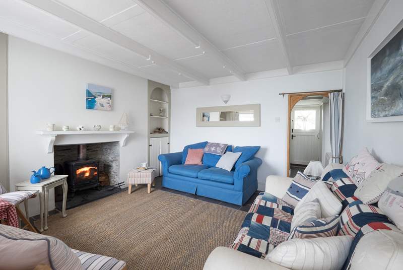 The sitting-room has a multi-burner to keep you cosy throughout the year.