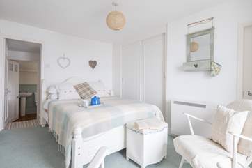 The charming bedroom.