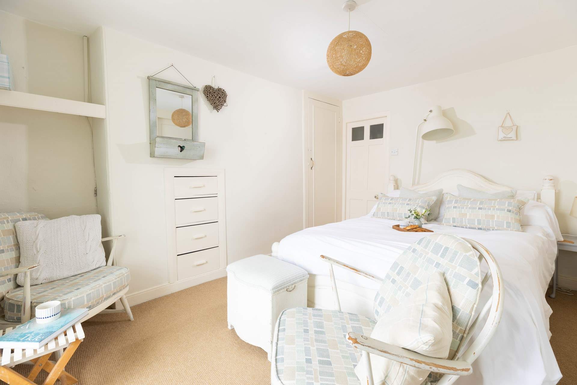 The charming bedroom.