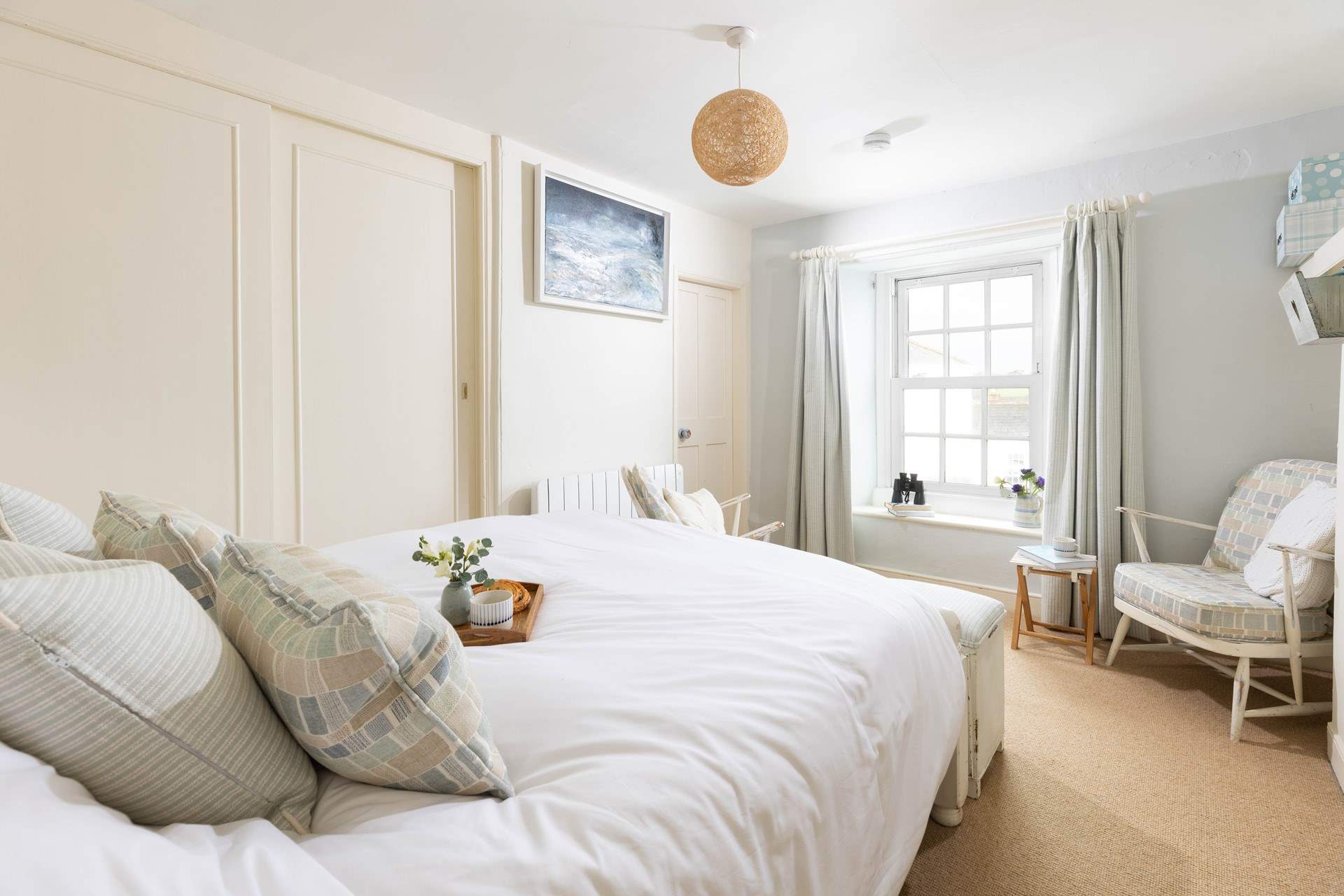 The charming bedroom.