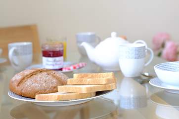 Family breakfast.