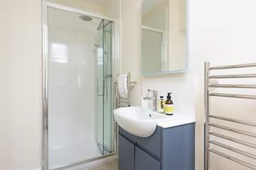 The en suite shower room to bedroom 4.