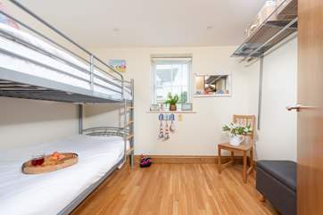 Children will adore the bunkbeds in bedroom 3.