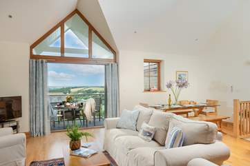 The stunning first floor living space.