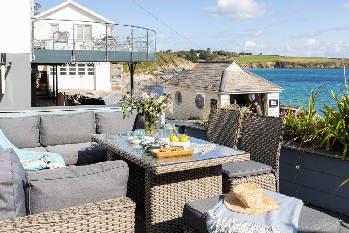 The perfect spot for al fresco dining at Stowaway.