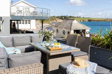 The perfect spot for al fresco dining at Stowaway.