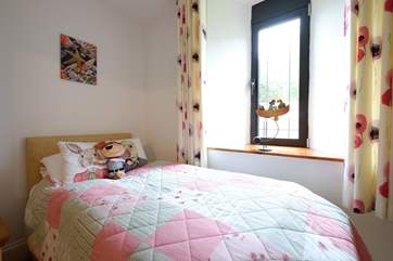 One of the twin bedrooms.