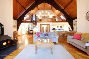 The open plan living-room.