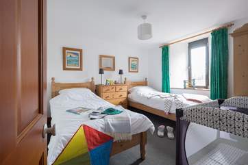 One of the twin bedrooms.
