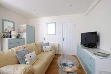 The family-room is perfect for the children's movie night..