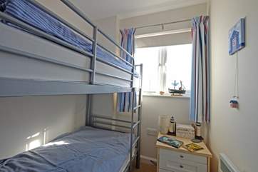 Bedroom 3 and bedroom 4 have bunkbeds.