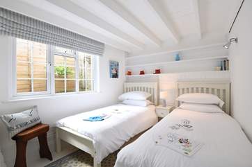 The snug ground floor twin bedroom.