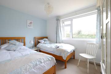 Bedroom 1 is a cosy twin bedded room.
