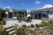 The gorgeous patio is the perfect place for al fresco dininng.