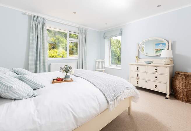 Delightful bedroom 2 has a king-size bed and en suite shower room.