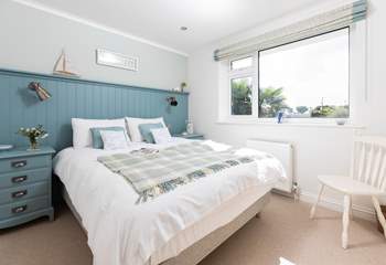 Delightful bedroom 3 has a king-size bed.