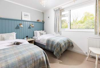 Bedroom 1 is a cosy twin bedded room.